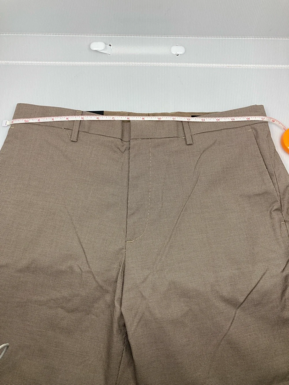 NWT Banana Republic Slim Fit Cotton Chino Pants Micro Plaid S546